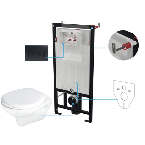 Set WC, îngropat, 6 în 1, Deante