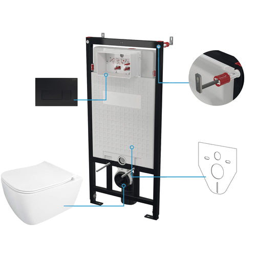 Set WC, îngropat, 6 în 1, Deante