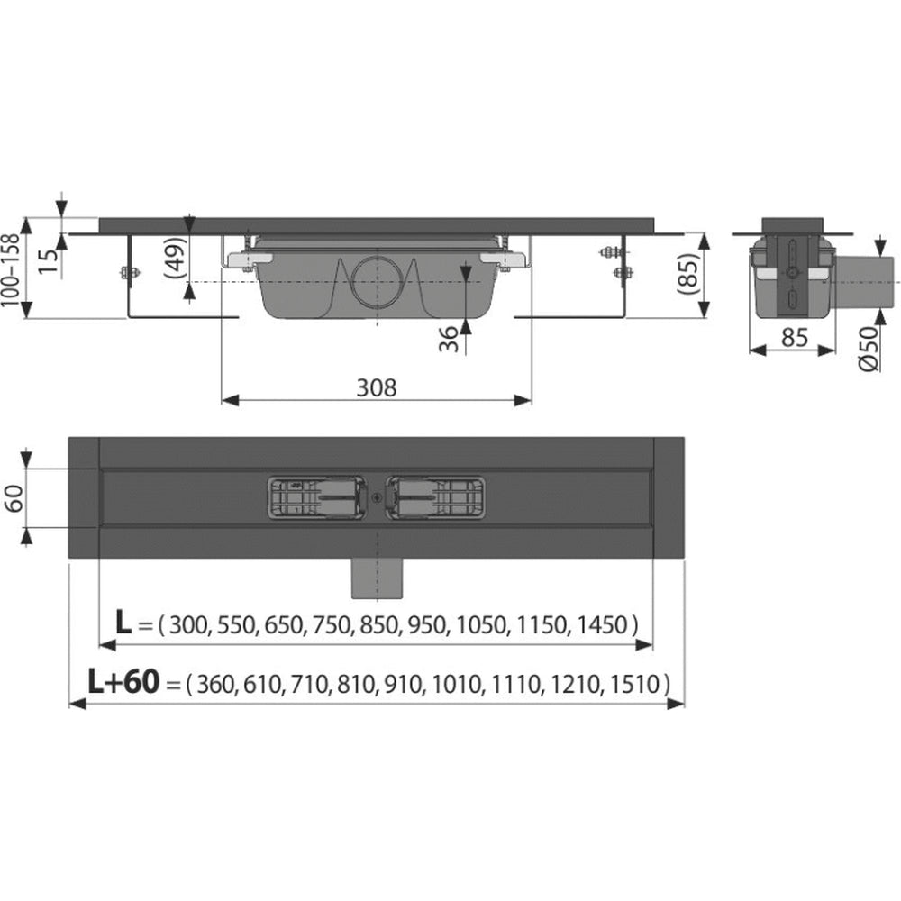 SIFON GROHE 1-1/4 PHANTOM BLACK