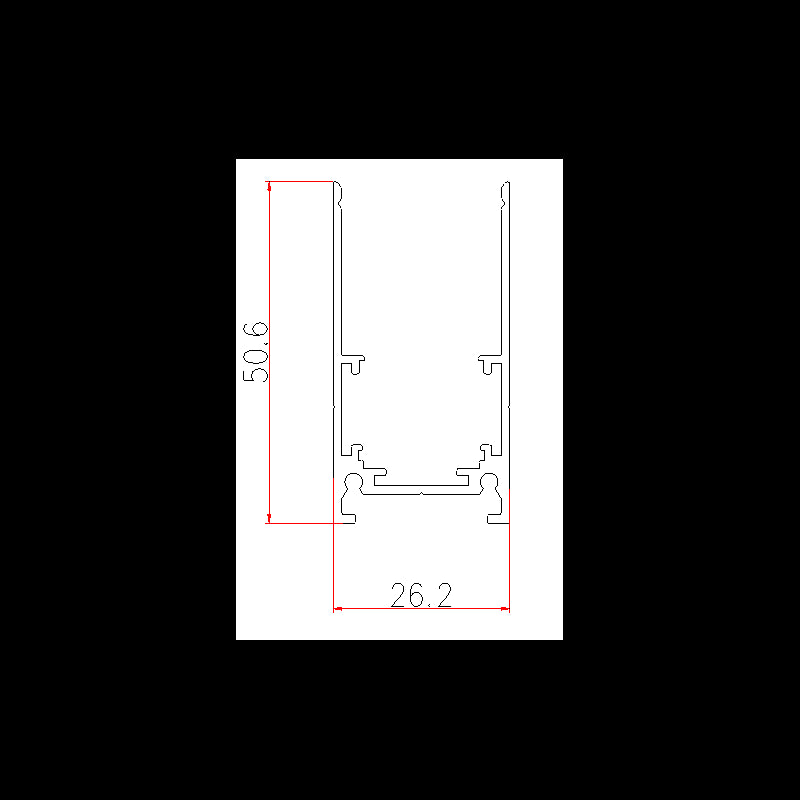 SINA DE 2 METRI APLICAT PENTRU PROIECTOARE MAGNETIC NEGRU