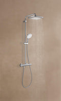 Sistem de dus Grohe Tempesta Cube 250, aparent, termostat, 250 mm, 1 functie, crom, 26689001
