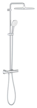 Sistem de dus Grohe Tempesta Cube 250, aparent, termostat, 250 mm, 1 functie, crom, 26689001