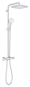Sistem de dus Grohe Tempesta Cube 250, aparent, termostat, 250 mm, 1 functie, crom, 26689001
