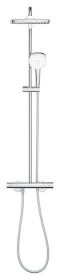 Sistem de dus Grohe Tempesta Cube 250, aparent, termostat, 250 mm, 1 functie, crom, 26689001
