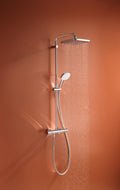 Sistem de dus Grohe Tempesta Cube 250, aparent, termostat, 250 mm, 1 functie, crom, 26689001