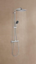 Sistem de dus Grohe Vitalio Cube 250, aparent, termostat, 250 mm, 1 functie, crom, 26696001