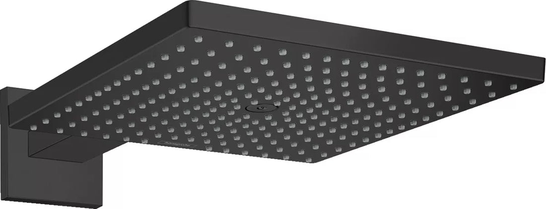 CAP DUS RAINDANCE E 300 AIR 1 JET, 300X300MM, CU PRINDERE PE PERETE CU BRAT 390MM, MATT BLACK