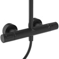 SISTEM DUS TERMOSTATIC CERATHERM ALU+ ,CAP DUS 260 MM 2 JETURI, FURTUN 1750MM SI PARA 100MM 2 JETURI, SILVER