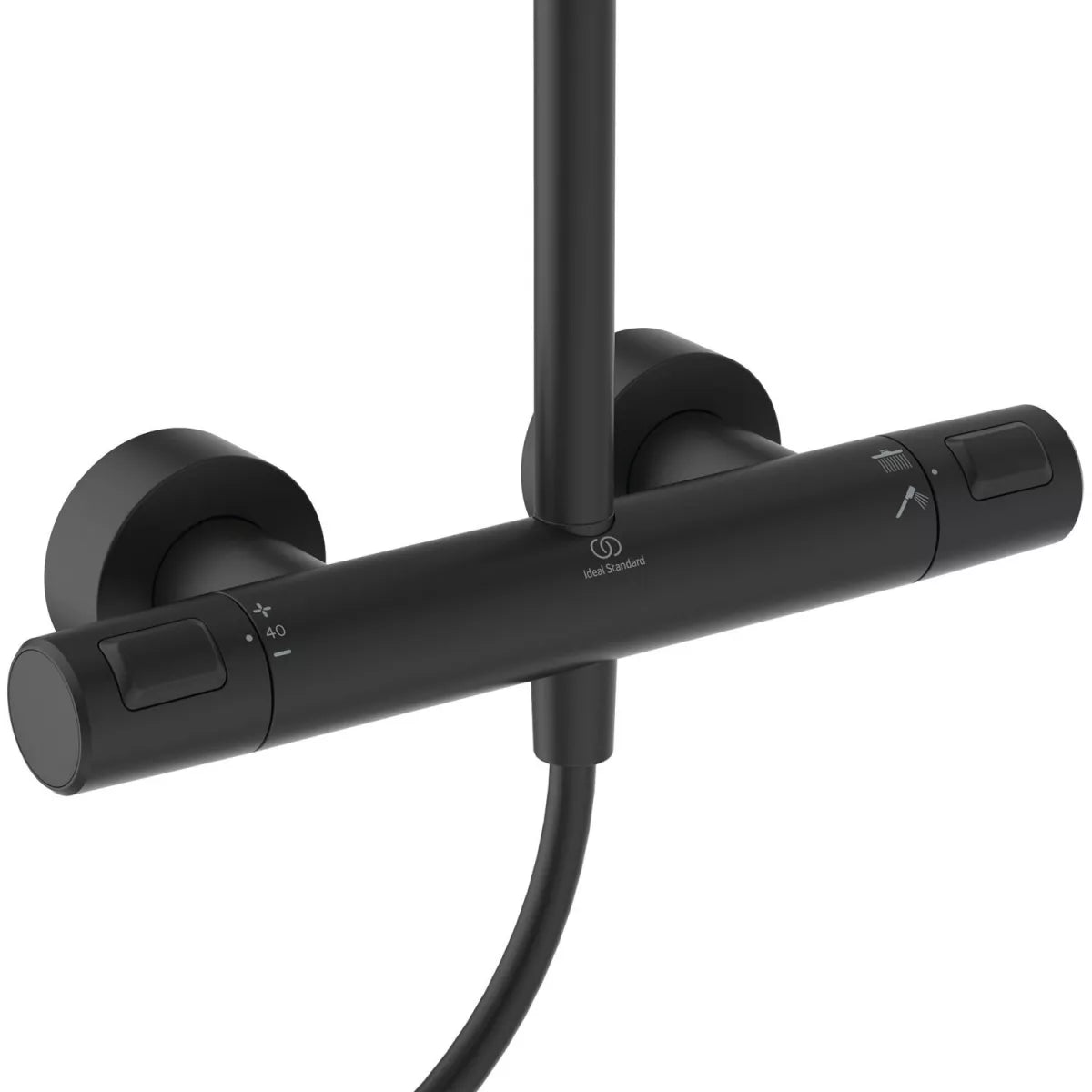 SISTEM DUS TERMOSTATIC CERATHERM ALU+ ,CAP DUS 260 MM 2 JETURI, FURTUN 1750MM SI PARA 100MM 2 JETURI, ROSE