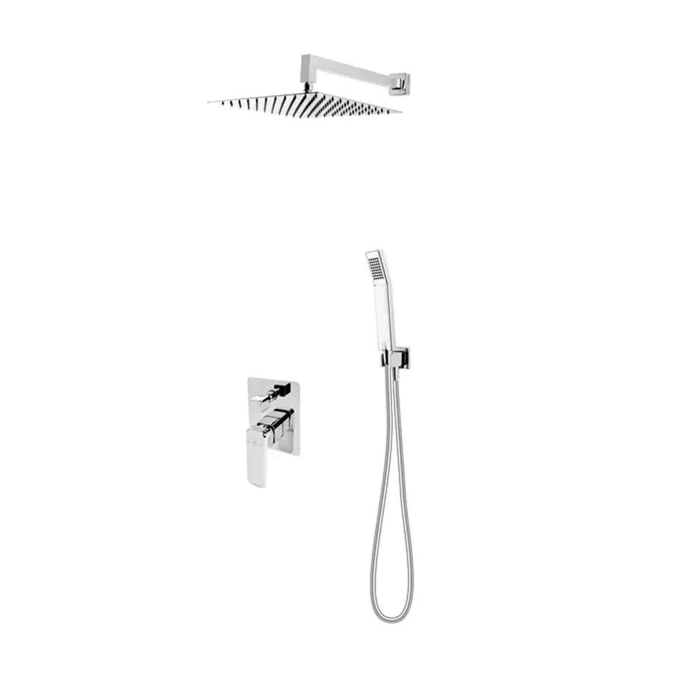 Sistem dus 6 in 1 Brina cu baterie incastrata, finisaj crom lucios