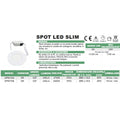 Spot Led Slim Ã˜85, 3W=25W, 6400K, lumina rece