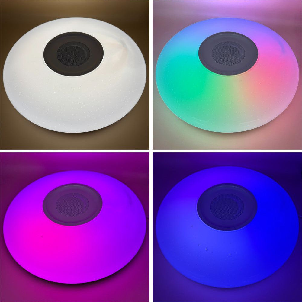 Plafoniera LED SMART cu muzica, ÃƒËœ390, 24W, RGB+W
