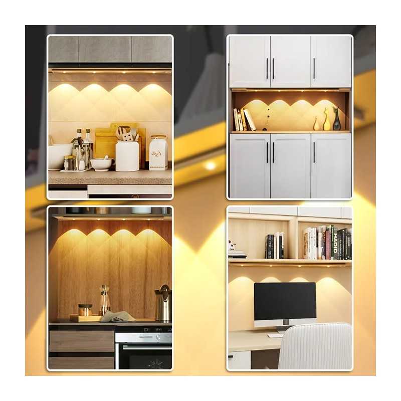 Spot Led Cu Senzor De Miscare 30cm 5v 3 Functii Lumina Calda/Rece/Neutra Usor De Instalat, Magnetic