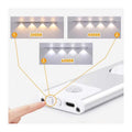 Spot Led Cu Senzor De Miscare 60cm 5v 3 Functii Lumina Calda/Rece/Neutra Usor De Instalat, Magnetic