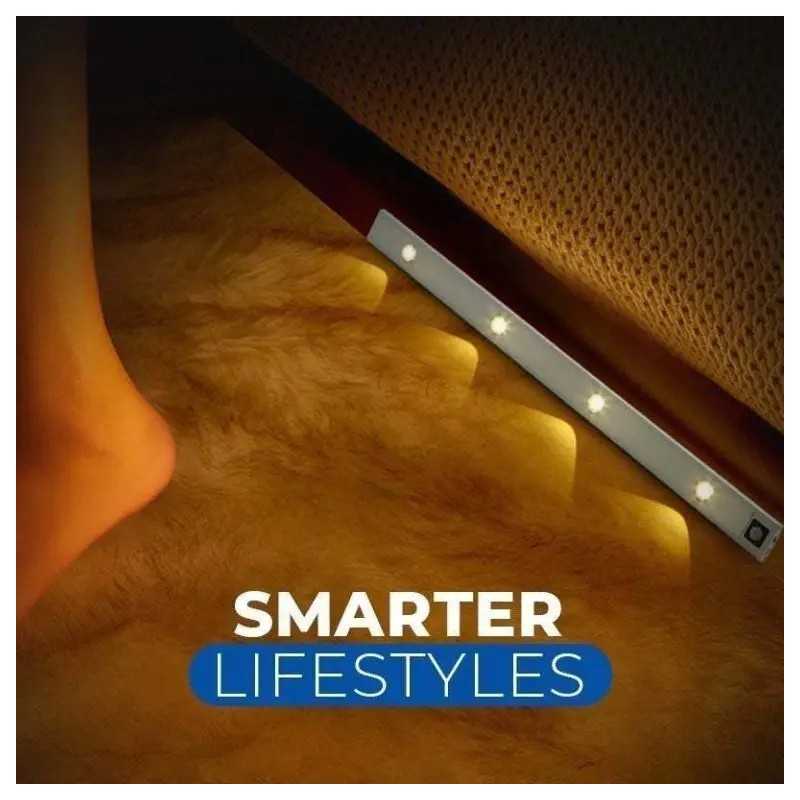 Spot Led Cu Senzor De Miscare 60cm 5v 3 Functii Lumina Calda/Rece/Neutra Usor De Instalat, Magnetic