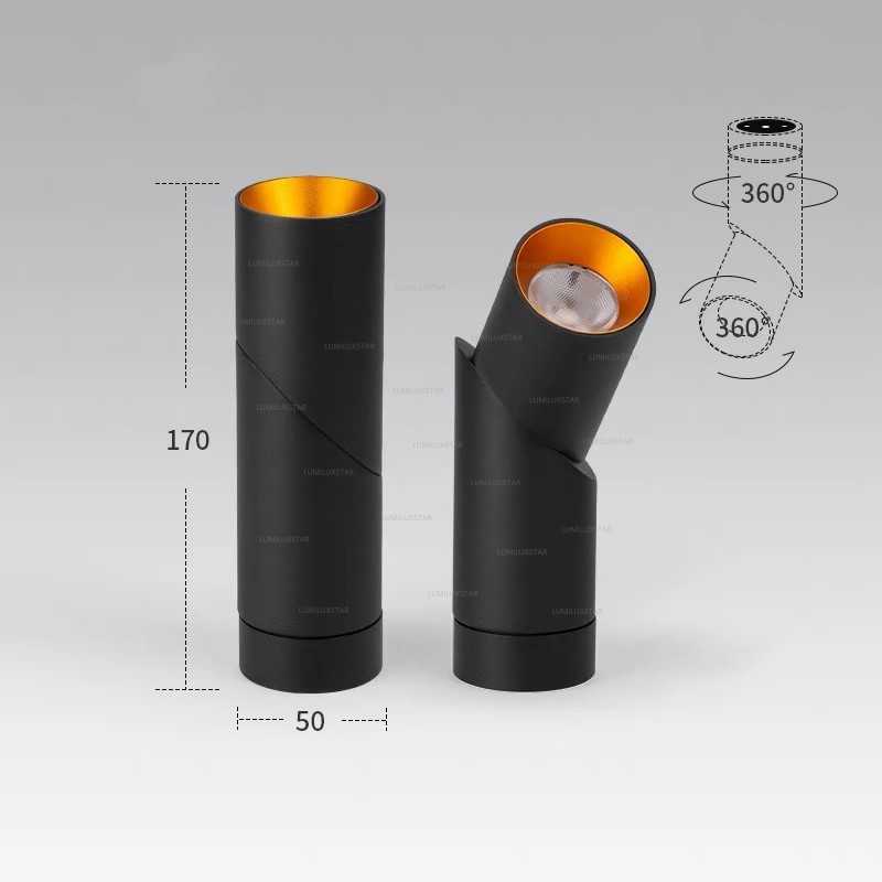 SPOT LED HGDJL 200 NEGRU (20BAX)