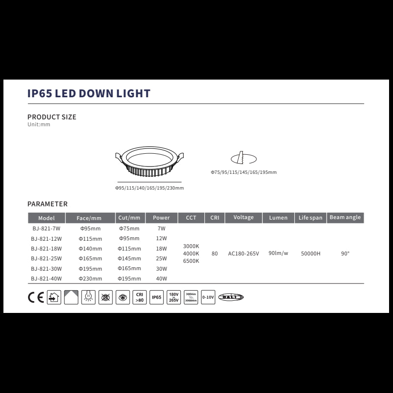 Spot LED IP65 25W 4000K 2250lm Lumina neutra