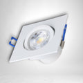 Spot Led Patrat COB alb, 9W=160W, 6500K, lumina rece