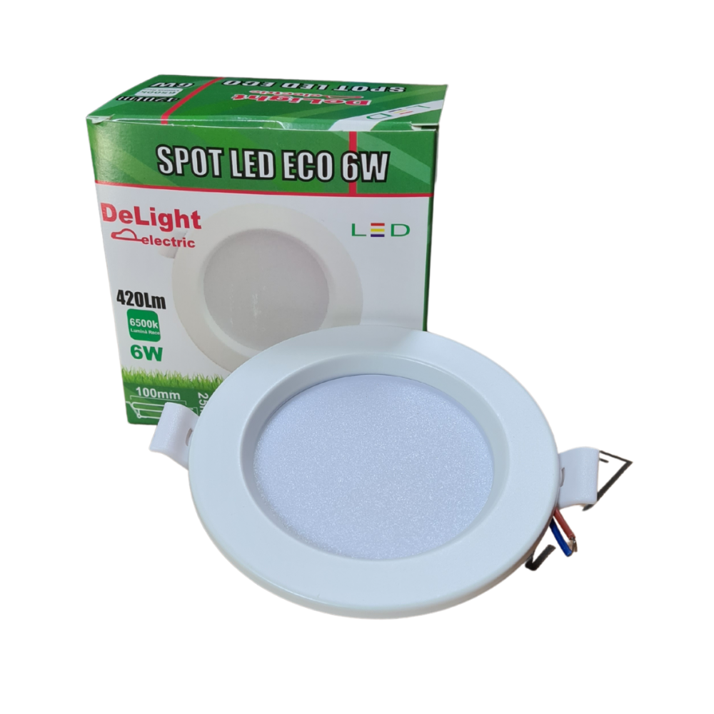 Spot LED Eco 6W/6400k/420lm set 2 buc