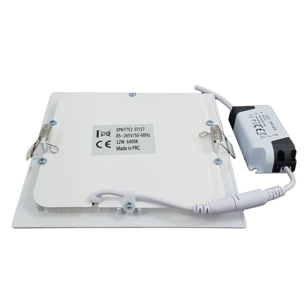 Spot Led Slim patrat 166x166mm, 12W=75W, 2700K, lumina calda