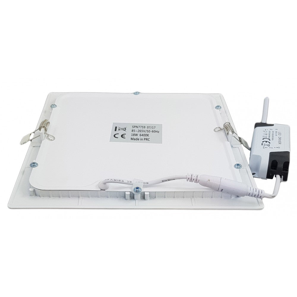 Spot Led Slim Patrat 225x225mm, 18W=150W, 2700K, lumina calda