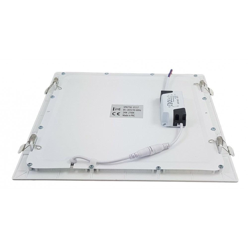 Spot Led Slim Patrat 300x300mm, 24W=200W, 6400K, lumina rece