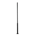 Stalp de iluminat stradal 4m, talpa patrata, negru SpotVision - imagine 2