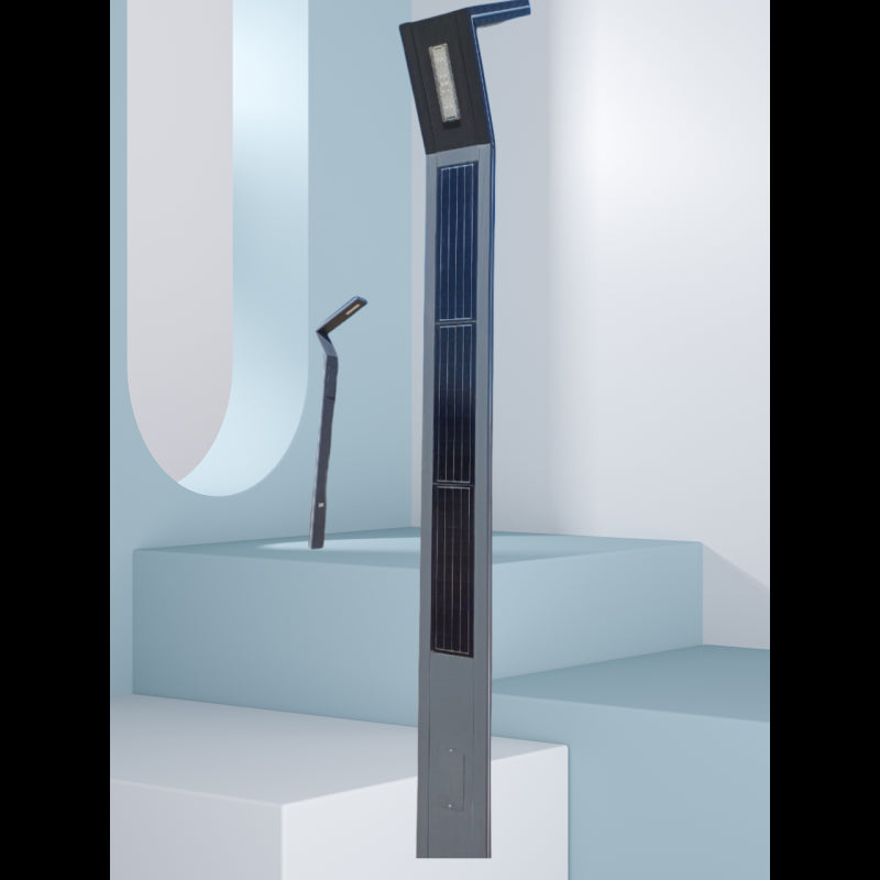 Stalp de gradina Solar FSL 3 Metri IP65 60W 4000K Autonomie 48 de Ore
