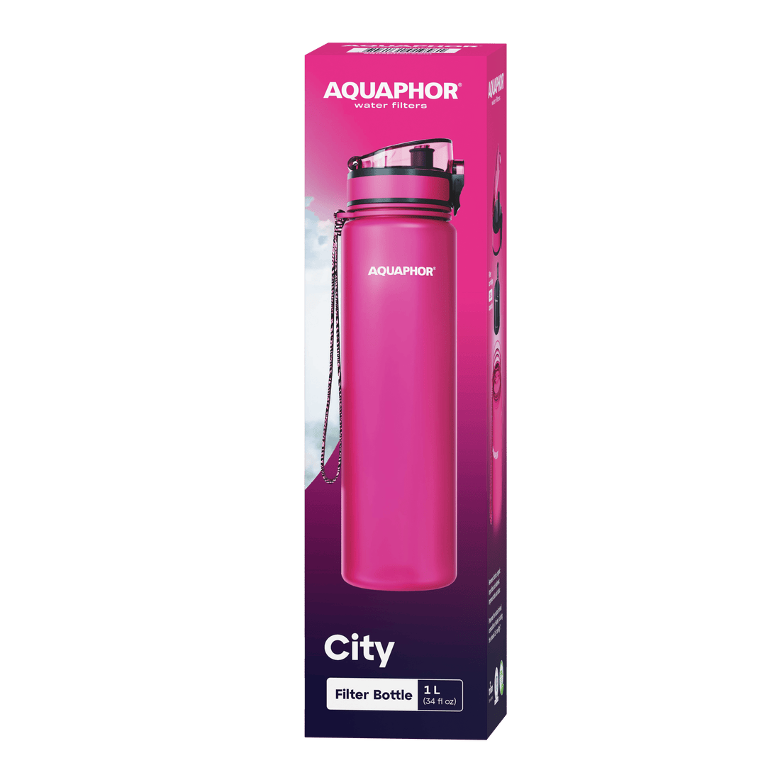 Sticlă cu filtru City 1 L grossmann.ro