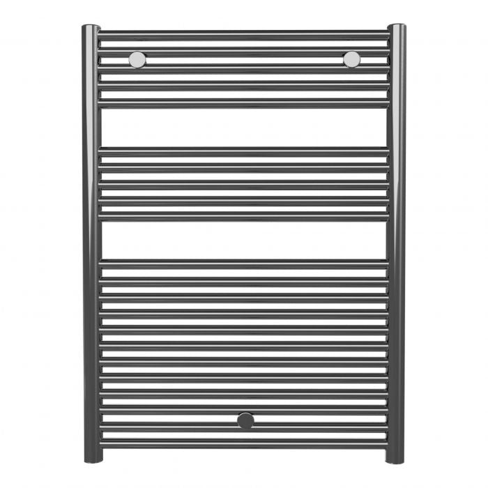 Calorifer baie portprosop decorativ inox latime SUNNY ROUND + kit (disponibil pe baza de comanda la furnizor)