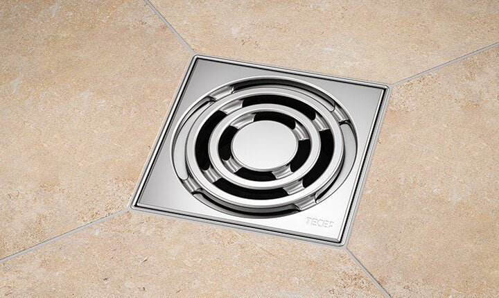 Grila de design Tece drainpoint S din otel inoxidabil, 100 x 100 mm, 3665002 grossmann