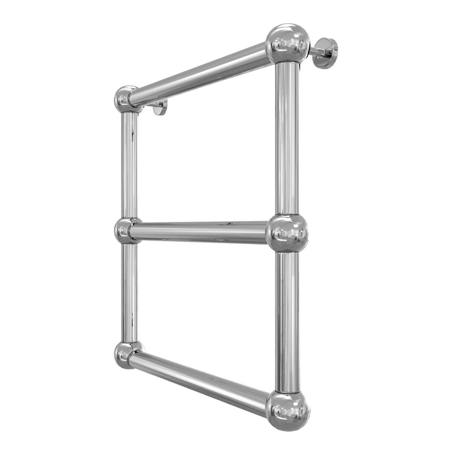 Calorifer baie portprosop decorativ cromat 480/480 mm EMPIRE E48 (include kit de instalare)