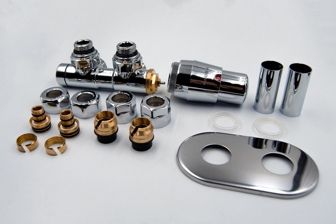 Robinet calorifer tip H, TWINS, 3/4” x 3/4”, cu cap termostatic, stanga