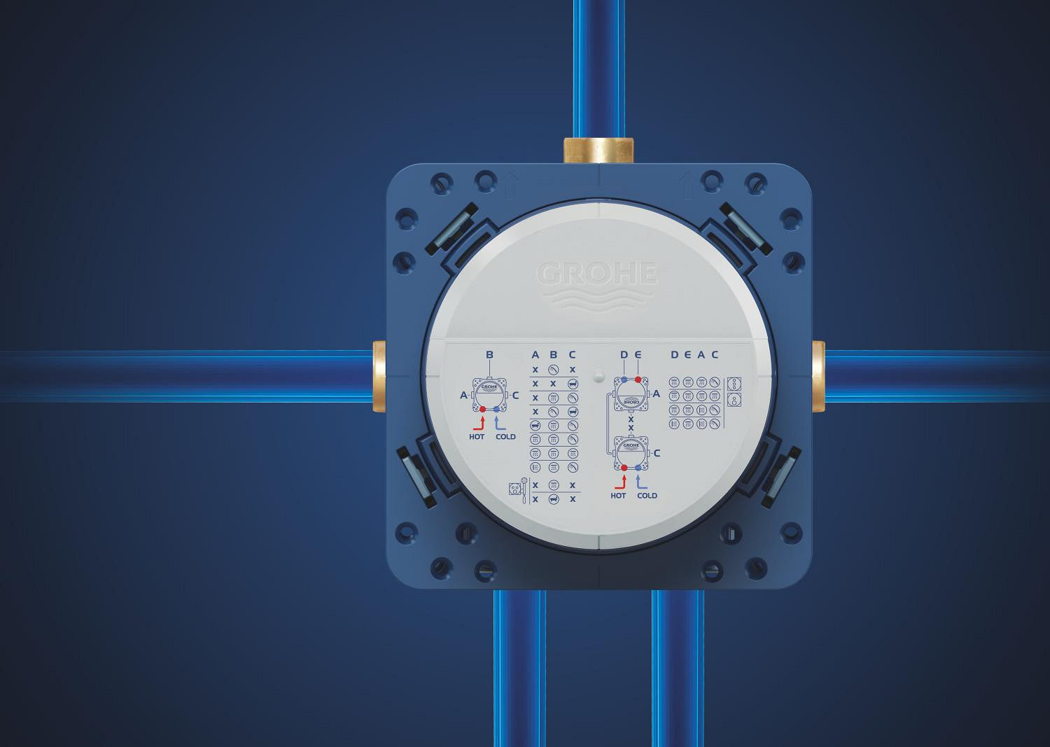 Unitate instalare Grohe Rapido SmartBox 35604000, 1/2'', alama