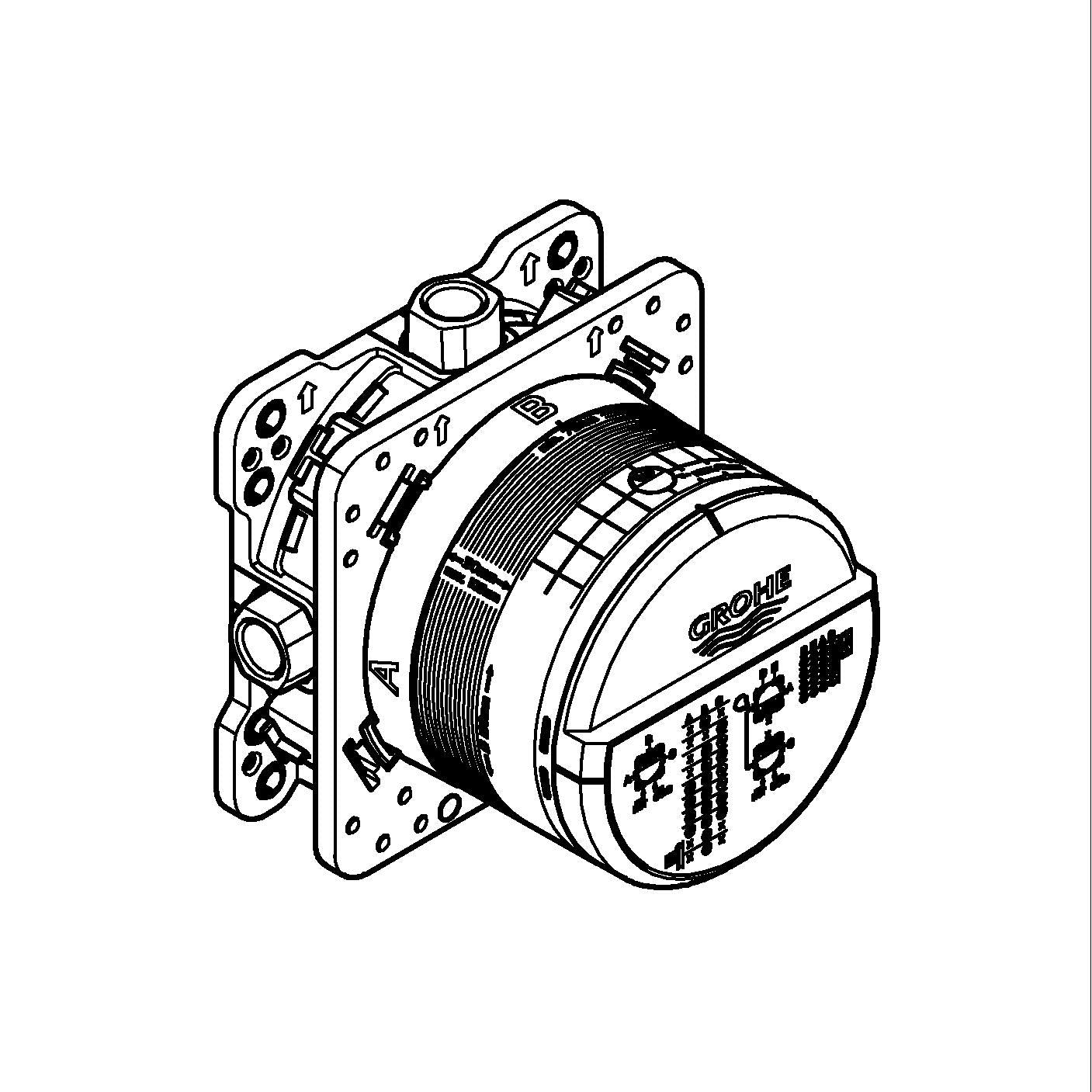 Unitate instalare Grohe Rapido SmartBox 35604000, 1/2'', alama