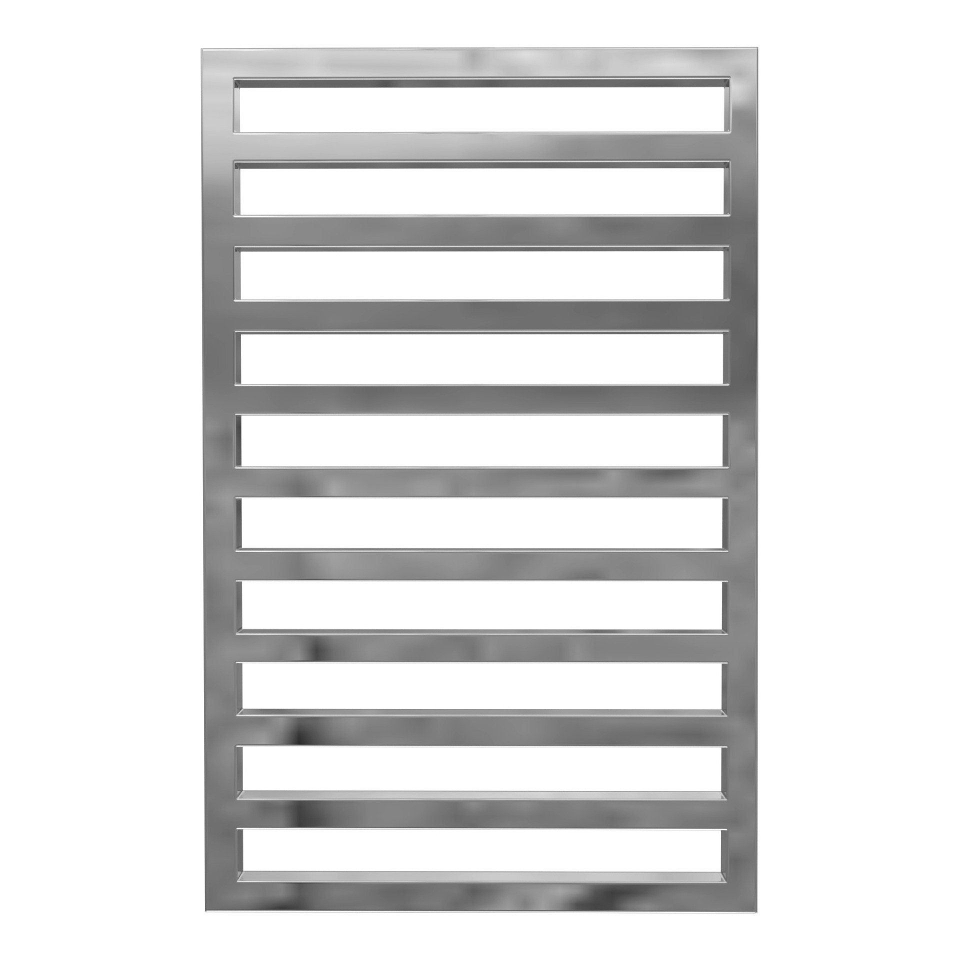 Calorifer baie portprosop decorativ cromat 500/780 mm UPPER QUADRO (include kit de instalare)