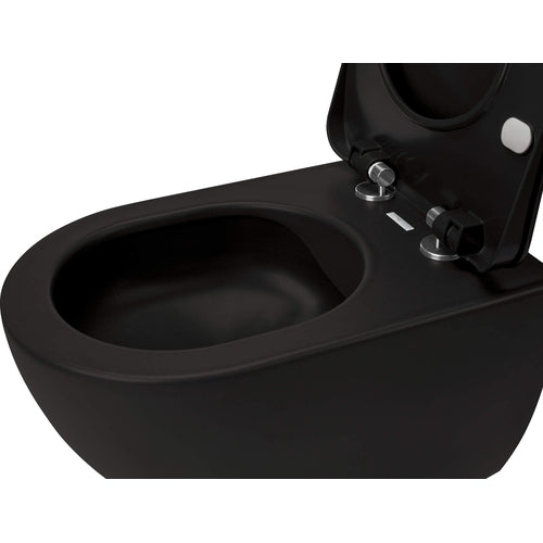 Vas de WC, cu capac, fără bordură