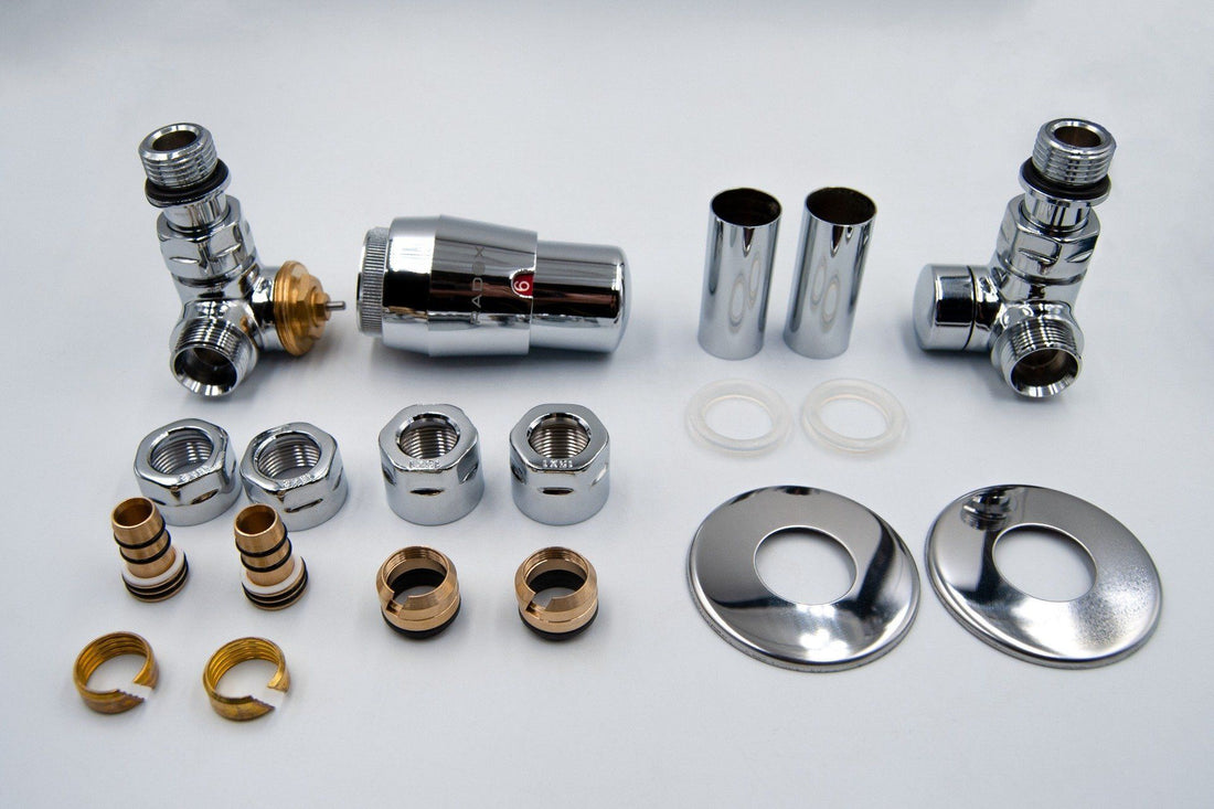 Set robineti calorifer VISION 1/2” x M22 x 1.5, cu cap termostatic, stanga