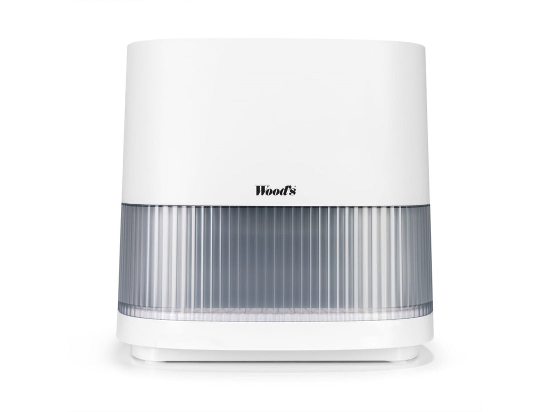 Umidificator cu evaporare Woods Geneva 6 ani garantie, 21,6 litri/zi, 50 mp, 4 trepte viteza